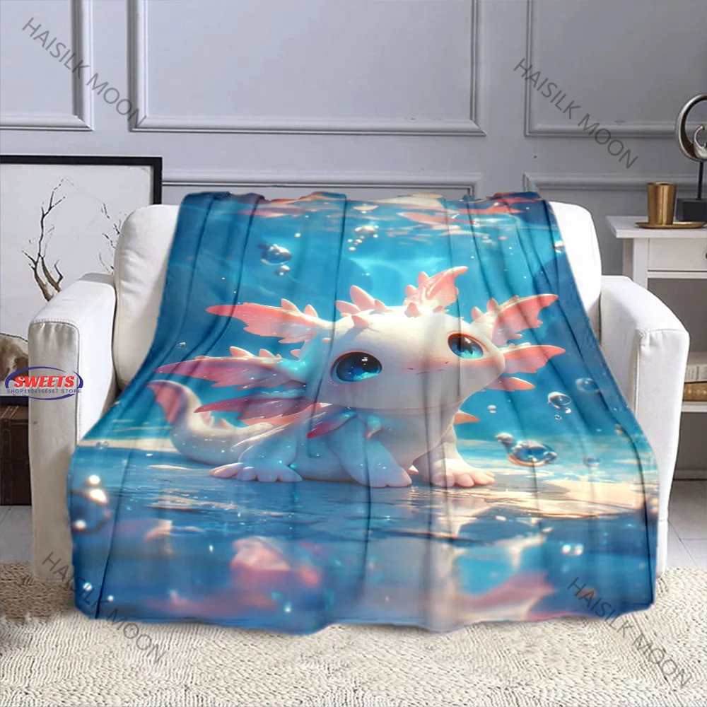 Next Day Shipping Fun Salamander Print Blanket Large Size Lightweight Super Soft and Cozy Luxury Gift Bed Sofa Office Available