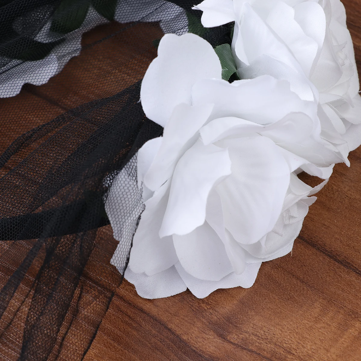 

Halloween Lace Veil Buckle Women Headwear Day of Dead Headpiece Miss Party Hair Accessories