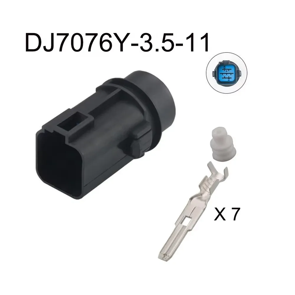 1-20 set 7 pin 3.5 mm WPT-596(Tin) 3U2Z-14S411-YGA 7 way waterproof Automotive plug male or female plastic wire cable connector