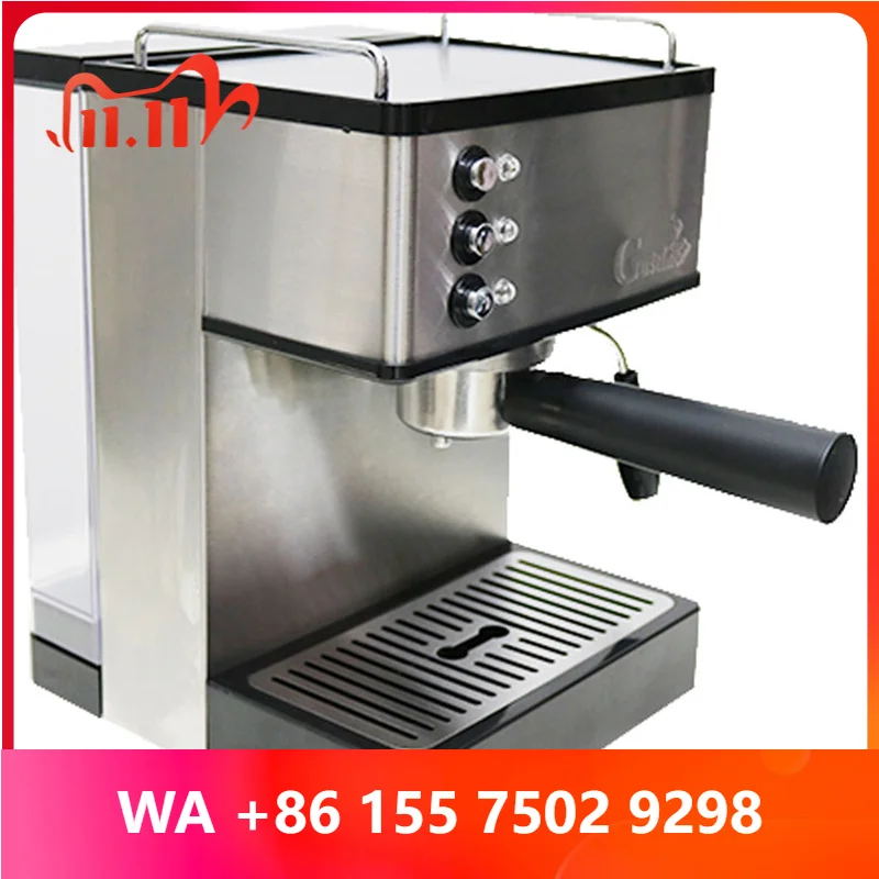 Espresso coffee hine stainless steel boiler high pressure commercial full semi-automatic steam milk froth