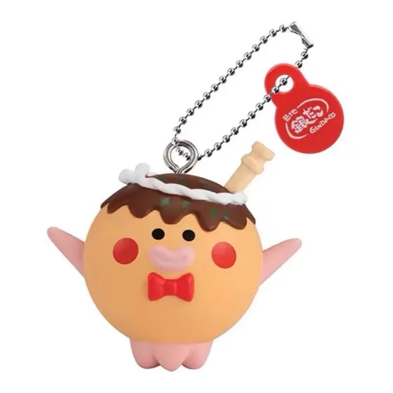 Bandai Gashapon Leuke Kawaii Figuur Anime Miniatuur Takoyaki Snack Voedsel Sleutelhanger Octopus Ballen Hanger Model Capsule Speelgoed Gift