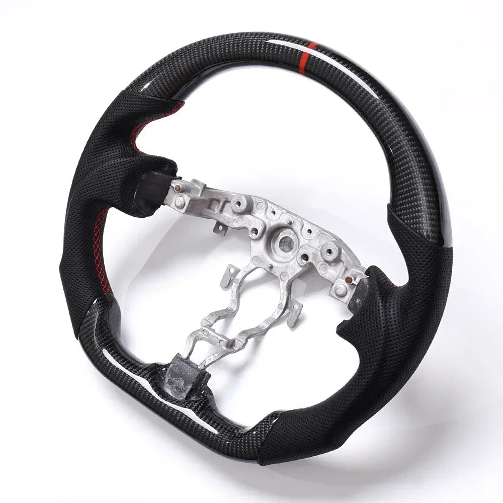 KYOSTAR Real Carbon Fiber Flat Sport Steering Wheel Fit Nissan 370z  2008-2020