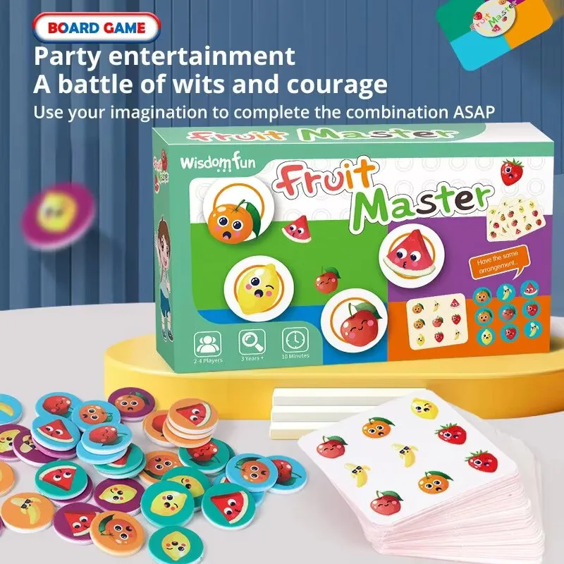 Fruit Master Color Matching Game - Parent-Child Interactive Mindfulness Exercise Toy for Educational Fun