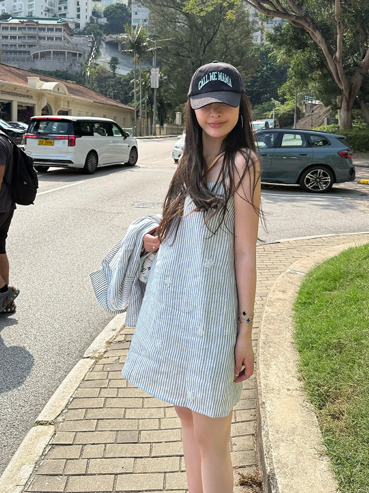 

Льняной комплект из трех предметов: женский летний повседневный спортивный костюм в полоску с длинными рукавами, свободные брюки и шорты, для женщин 25-35 лет