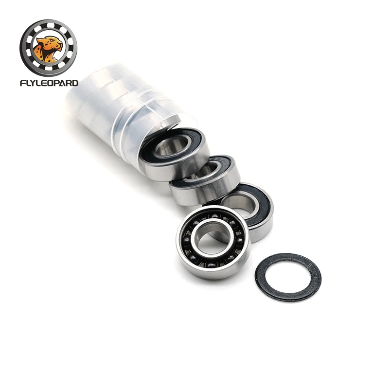 1pcs 6901RS 하이브리드 세라믹 베어링 12x24x6mm ABEC-9 Si3N4 세라믹 볼 695 696 699 6902 6903 2RS MTB 로드 바이크 허브 페달용