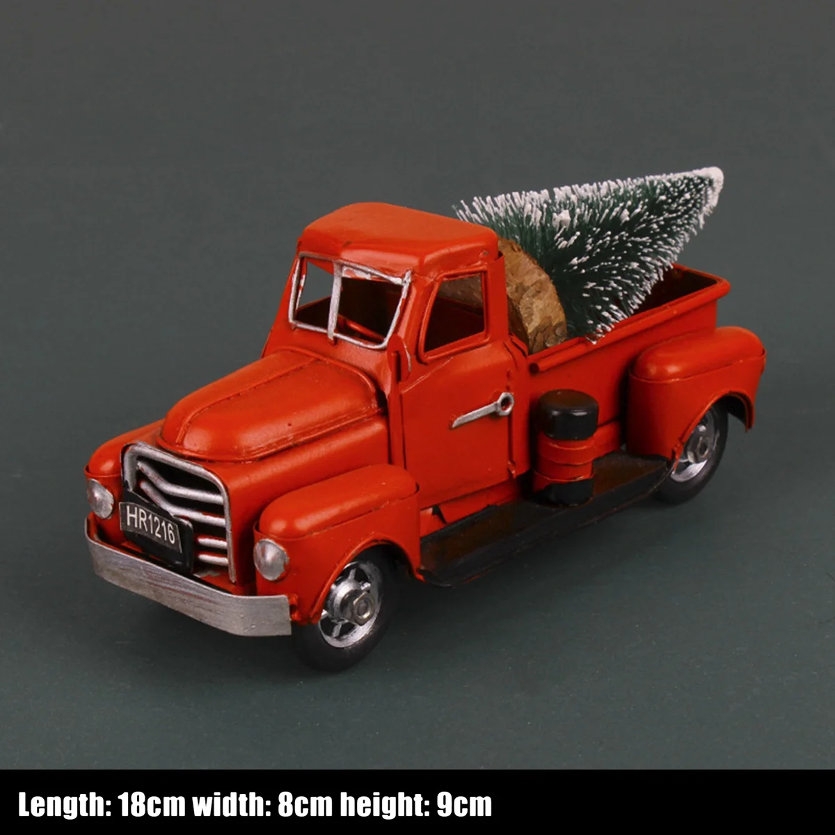 

A29F-7 Inches Vintage Red Truck Christmas Decor Christmas Tree Decor For Christmas Decoration Red