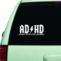 AD HD Highway To Hey Look A Squirrel Vinyl Decals For Car Door And Window Decoration Stickers Car Accessories