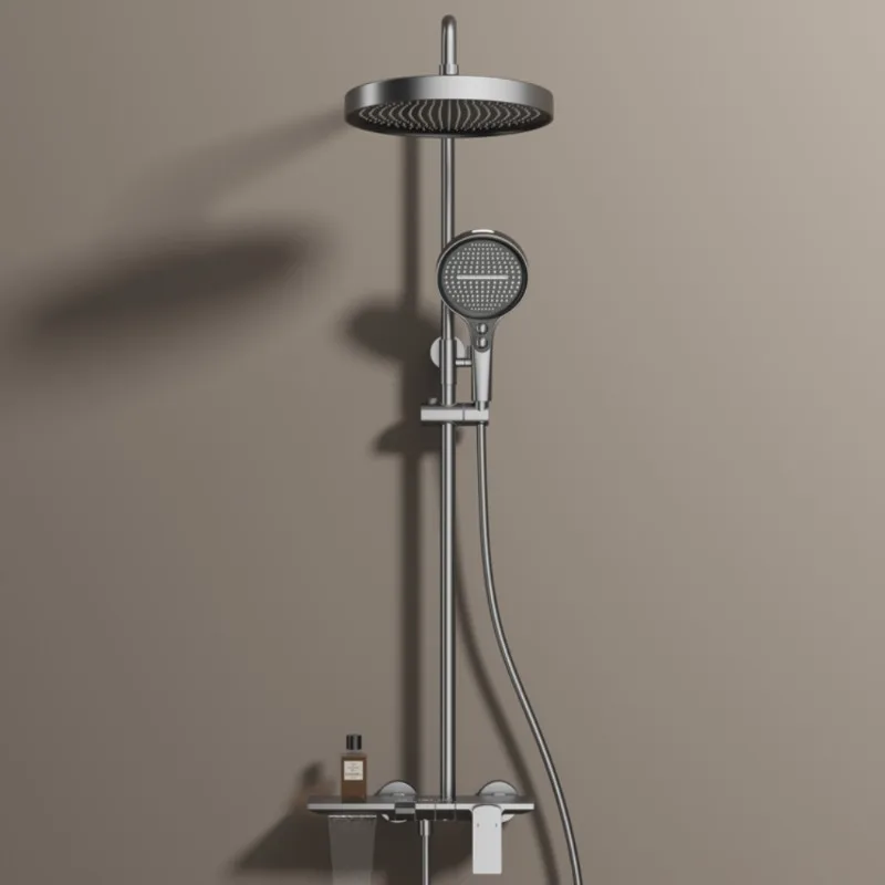 جميع المجموعات الدش النحاسية، دش أبيض حليبي، فندق منزلي، حمام قضيب الرفع #4