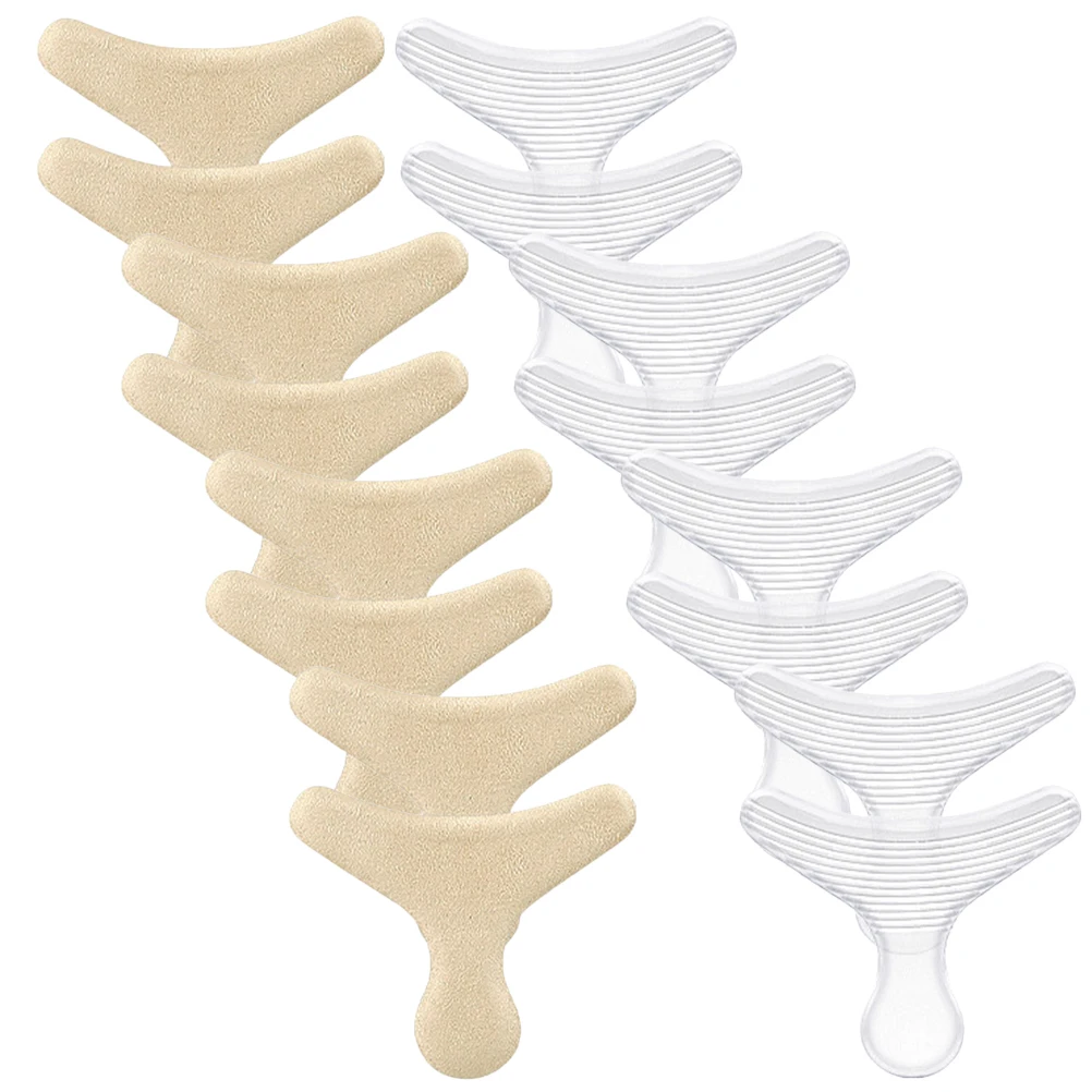 

8 Pairs T Shape Heel Protectors Shoe Fillers Too Big Inserts Anti Slip Wear Inserts For Shoes That Are Too Big Resistant Heel