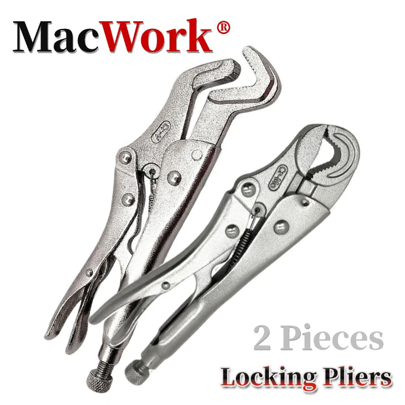 

2 PCS Parrot Nose Adjustable Locking Pliers Toughbuilt Manual Tools Professional Durable Pliers Universal Multitool Hand Tongs