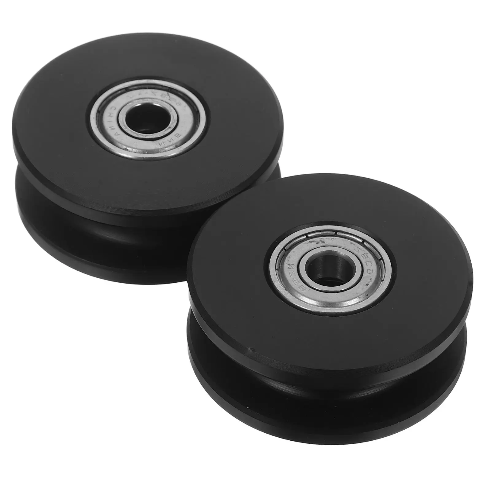 

2 Pcs Medical Wheel Exercise Pulley Bearing Replacement Pulleys for Home Gym Weight Machine Mute
