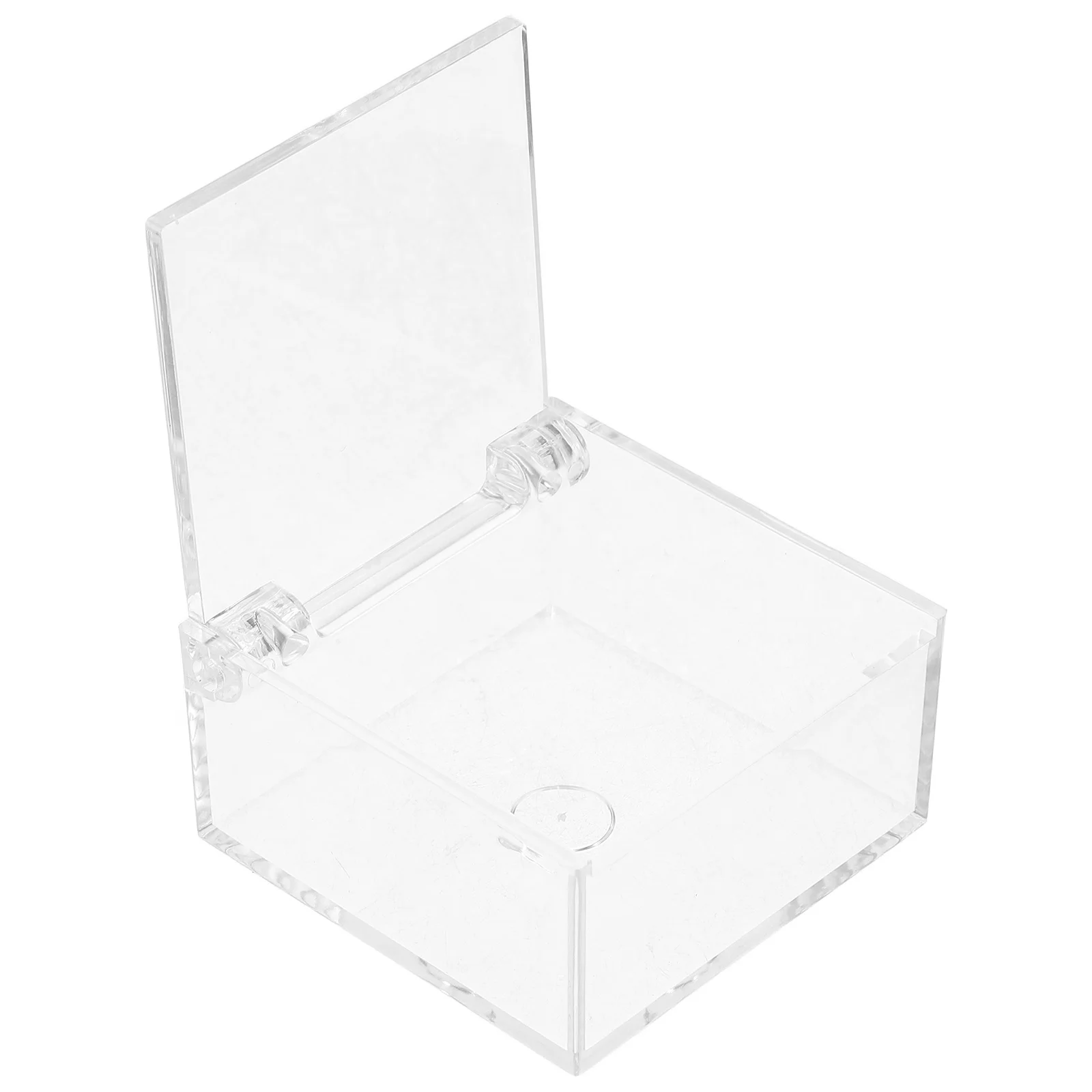 

1pcs Acrylic Display Box Transparent Clear Cube Case Square Container for Small Items Jewelry Travel Storage Organizer