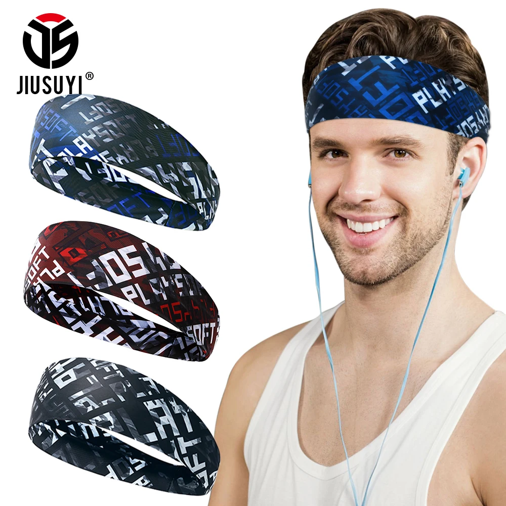 

Elastic Headbands Sports Sweatband Running Basketball Yoga Fitness Hair Band Non Slip Quick-drying Hairbands Headwear Men Women