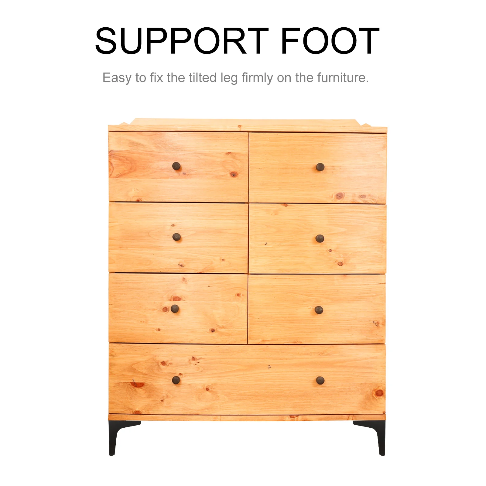 

4pc Black Furniture Support Legs 13cm Sturdy Couch Feet for Dresser Sofa Table Patas Para Muebles Cabinets Replacement