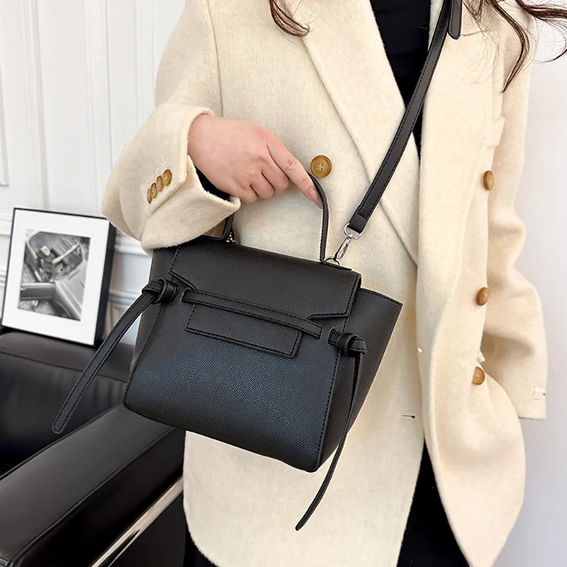 Vintage Light Luxury Catfish Bag Handbag Women Classical Design Large Capacity Shoulder Bag High Quality Leather Crossbody Bag