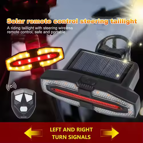 Turn Signal Bike Tail Lights Wireless Remote Control Bicycle Taillight Direction Indicator Rechargeable Road Cycling Rear Lamp - Image 2