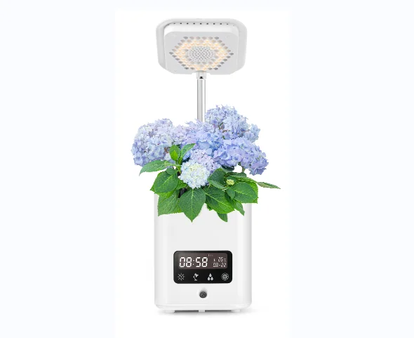 Mini Smart Garden Led Grow Light Desk Lamp Green Plant Flowerpot With Humidifier Air Purifier Speaker Alarm Clock