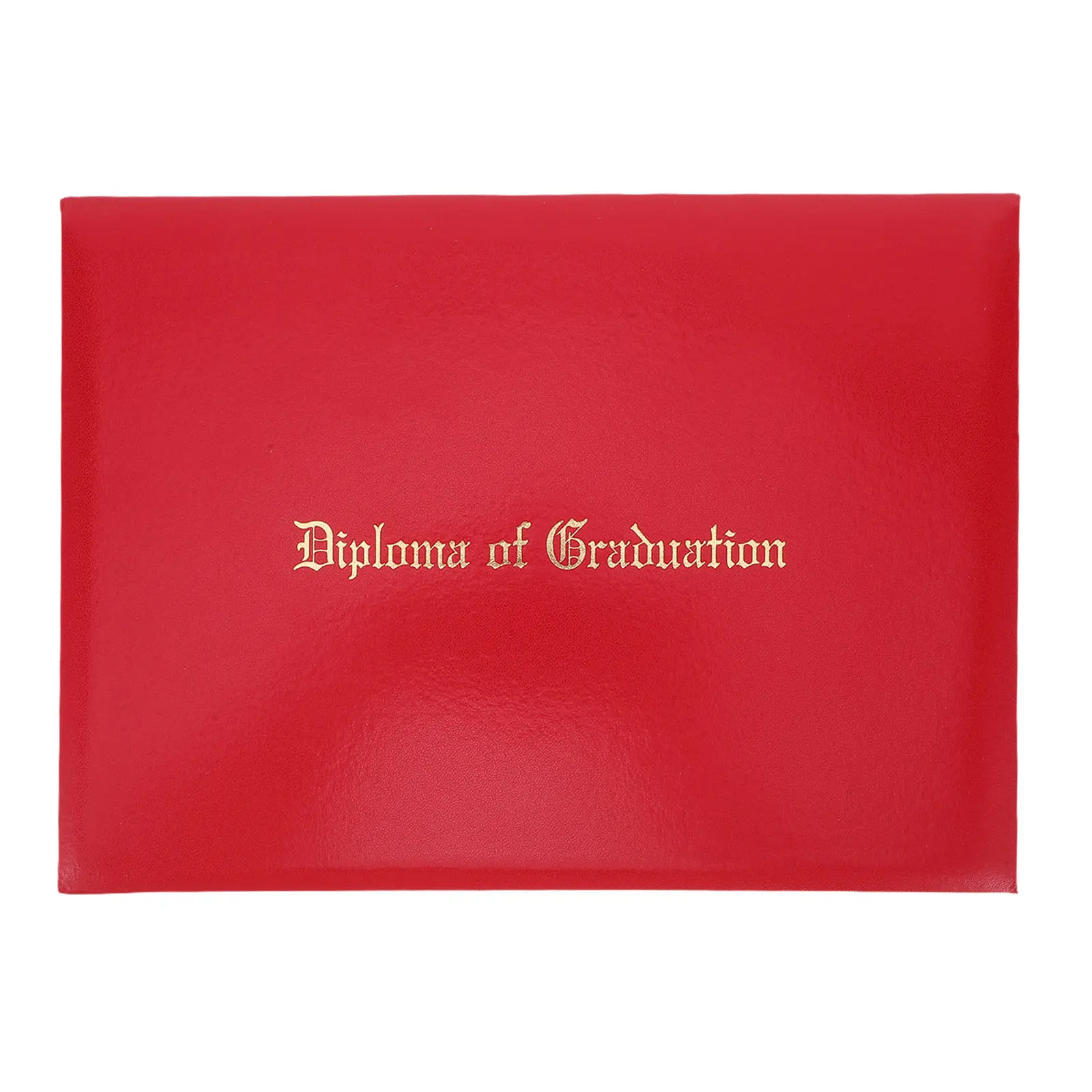 Graduation Certificate Folder Leatherette Padded Diploma Cover Red A4 Size Document Holder Award Certificate Presentation Folder