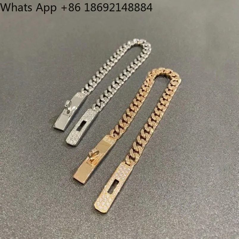 

Women's diamond bracelet rose gold high-end chain, spot fast delivery