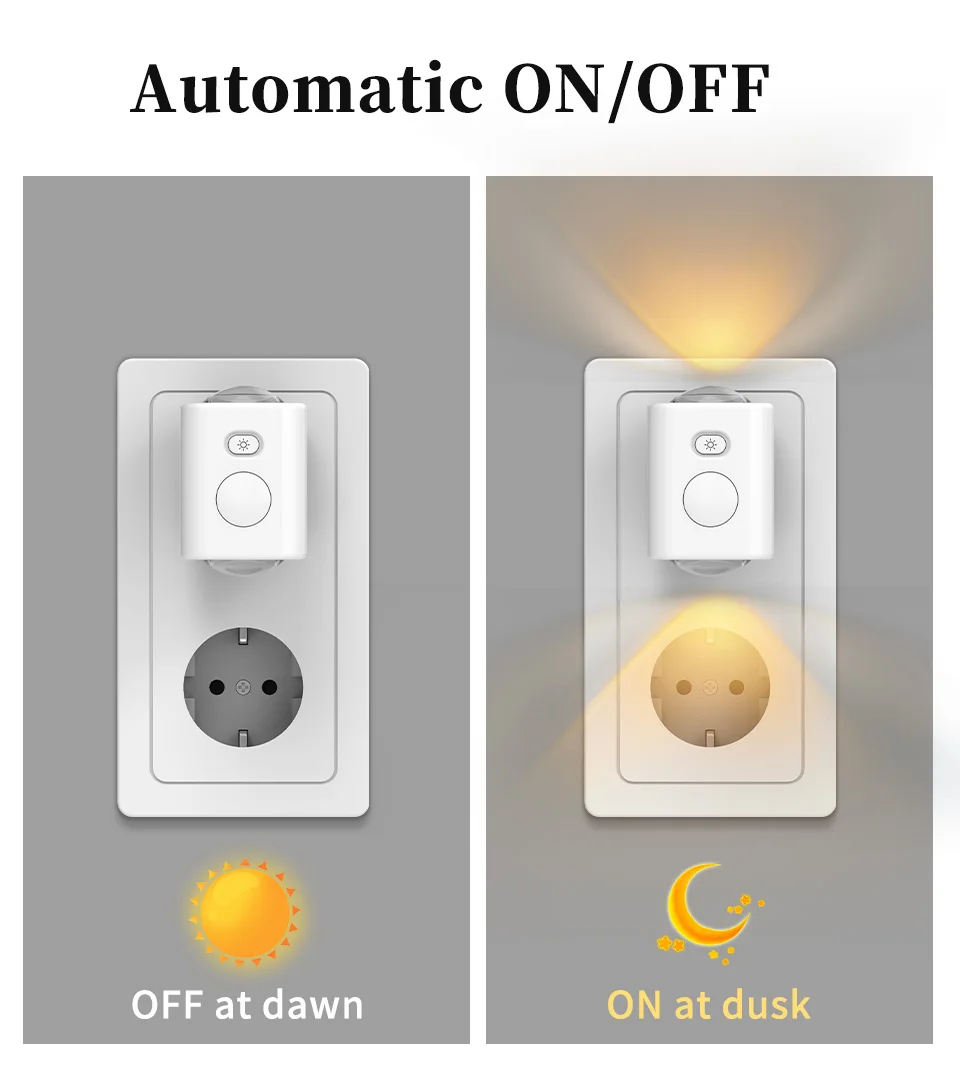 Motion Sensor Plug in Night Light Dimmable LED Wall Lamp with RGB Color Changing for Bedroom Hallway EU Plug
