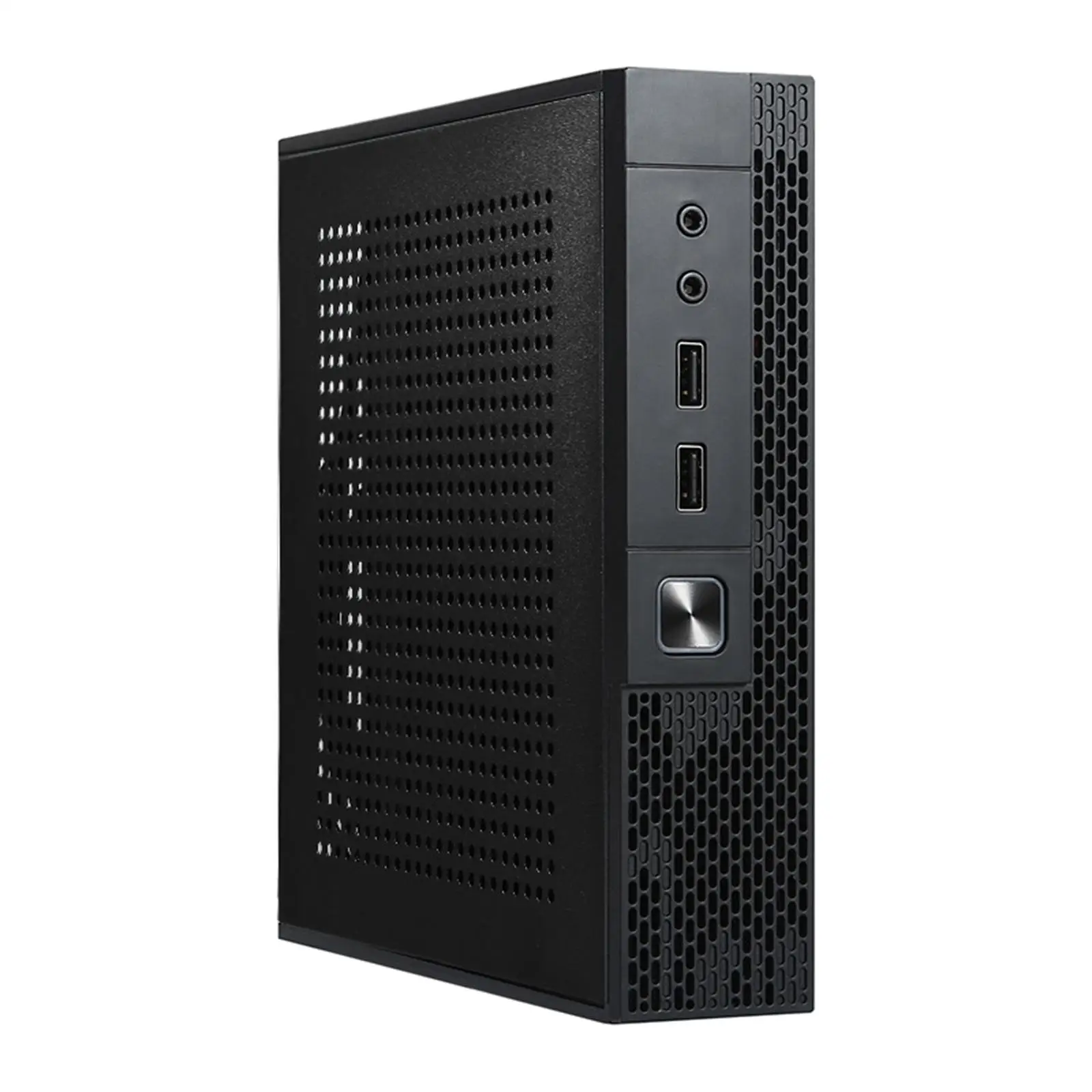 Htpc Case 2.0 USB Simple Small Form Computer Case Stable Compact Practical Easy Using Mini PC Case ITX Case for Office Supplies