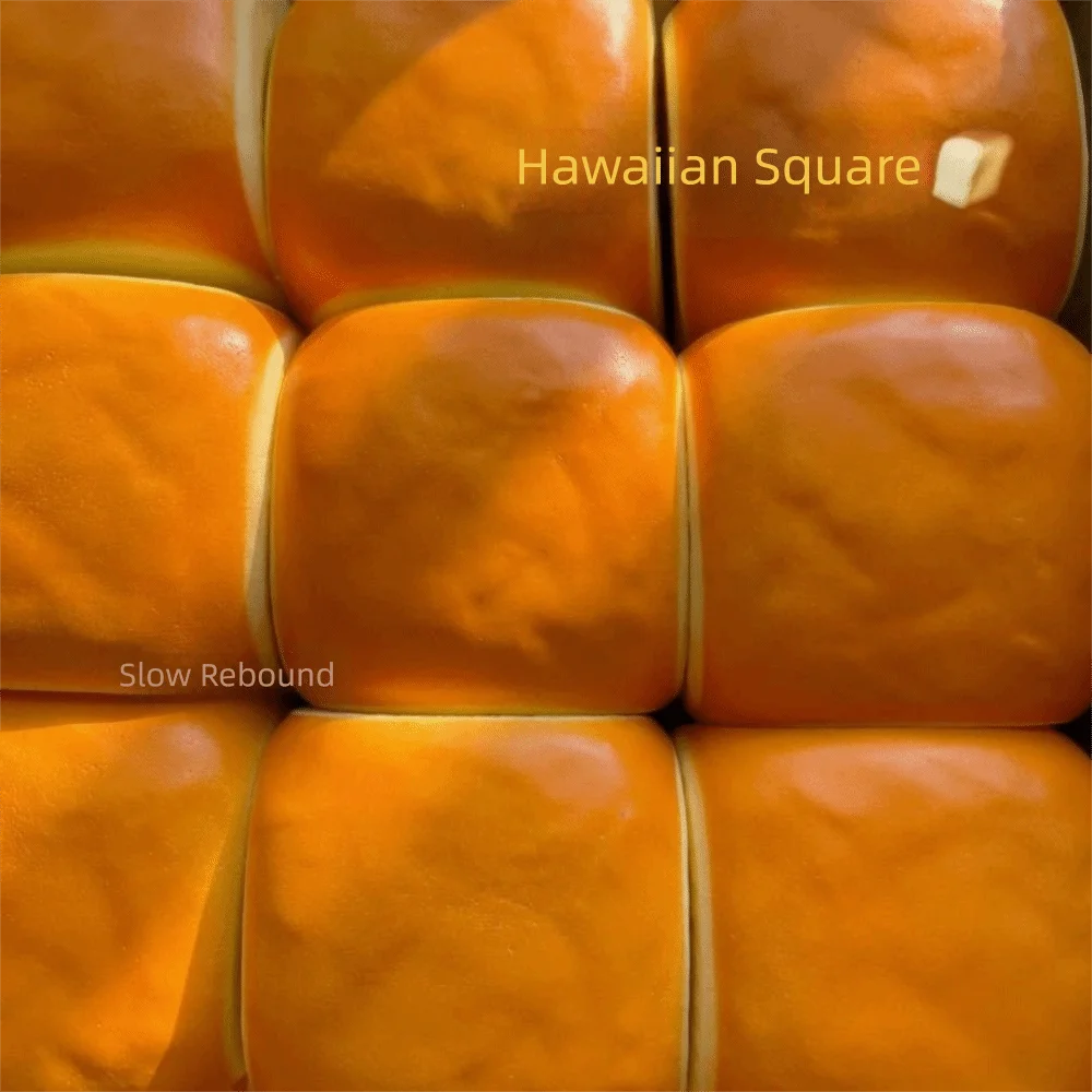 Soft Calming Hawaiian Bread Squishy Slow Rising Simulated Sensory Fidget Ball Sticky Hand Relax Slow Rebound Toy Kids Adults