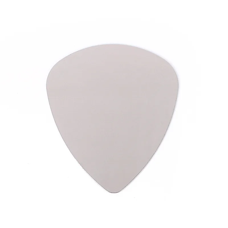 Stainless Steel Metal Pick for Electric Guitar, Mirror Face, Ukulele Accessories, Wholesale, 50Pcs, 0.3mm