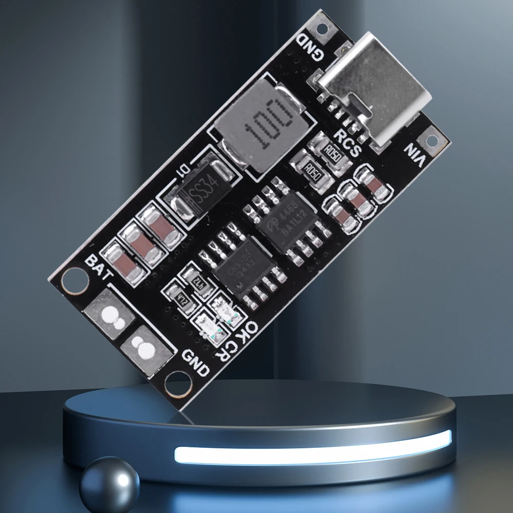 2S 3S 4S Type-C To 8.4V 12.6V 16.8V Step-Up Power Module 1A 2A 4A Overvoltage Protection LED Indicator 18650 Lithium Battery