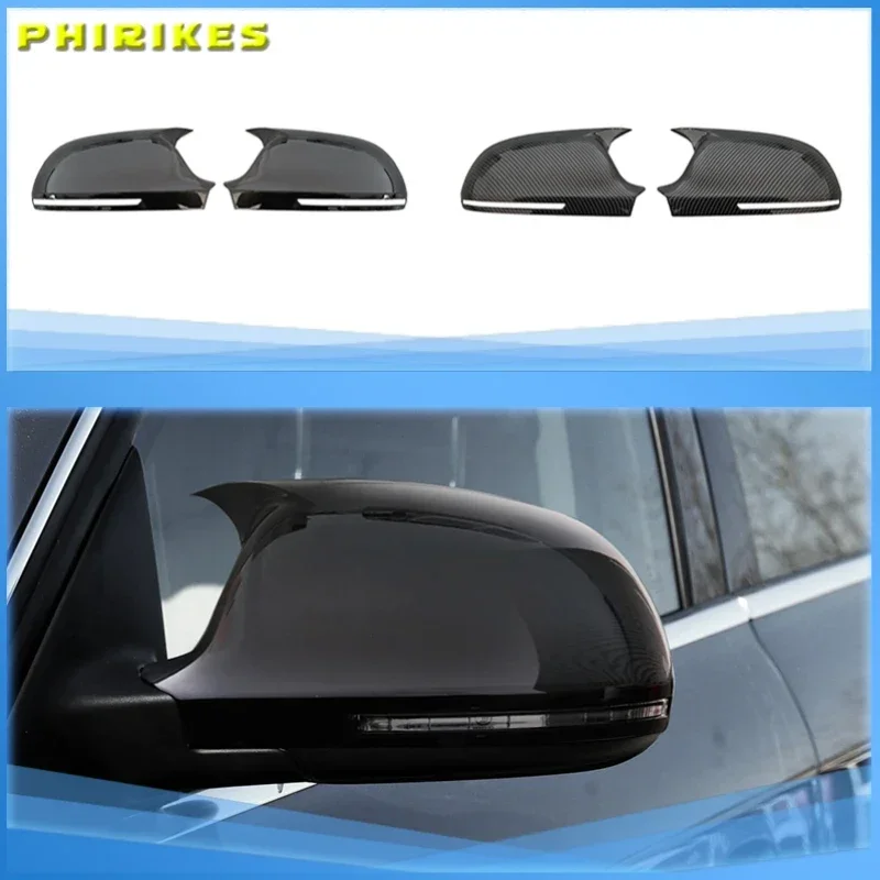 Carbon Fiber Look Black Replacement B8 8K Mirror Cover for Audi A4 S4 A5 S5 A6 S6 A8 S8 Q3 SQ3 A3 D3 8P 4F C6