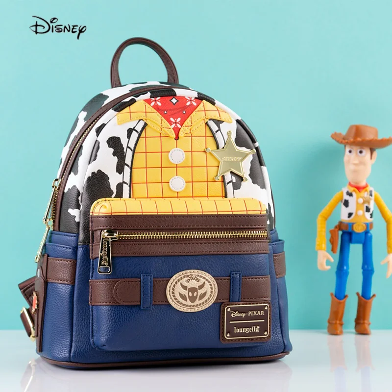 

Disney Toy Story Sheriff Woody Mini Backpack Shoulder Bag Travel Storage Bag Large Capacity Daily Student Bag Children's Gift