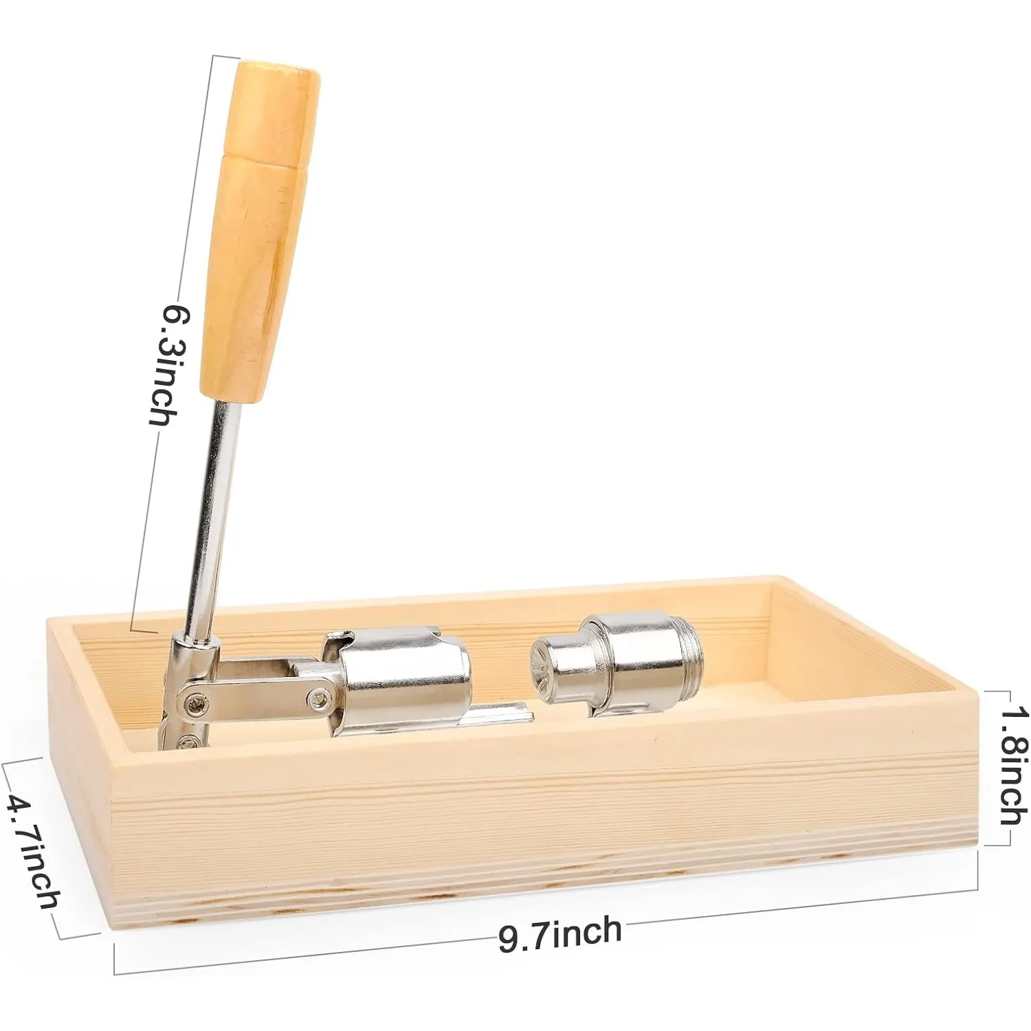 1 Set Nutcracker Heavy Duty Nut Cracker Pecan Cracker Walnut Cracker Tool with Wood Box Bowl view 2