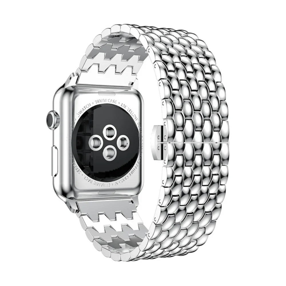 Stainless Steel Strap For Apple Watch 49mm 46mm 45mm 41mm 44mm 40mm 42mm Metal Band For iWatch Series 10 9 8 7 6 5 4 SE Bracelet