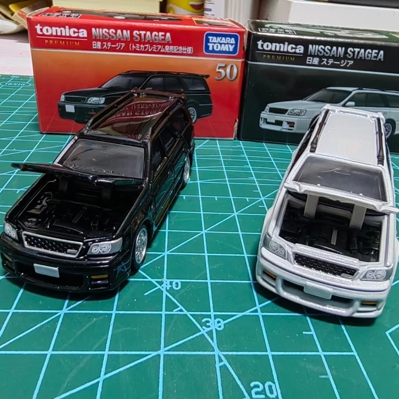 Takara Tomy Tomica, Modelo de Auto a Escala 1:64, TP50, Aleación Fundida a Presión, Nissan Stagea Station Wagon, Adorno Coleccionable, Regalo de Cumpleaños