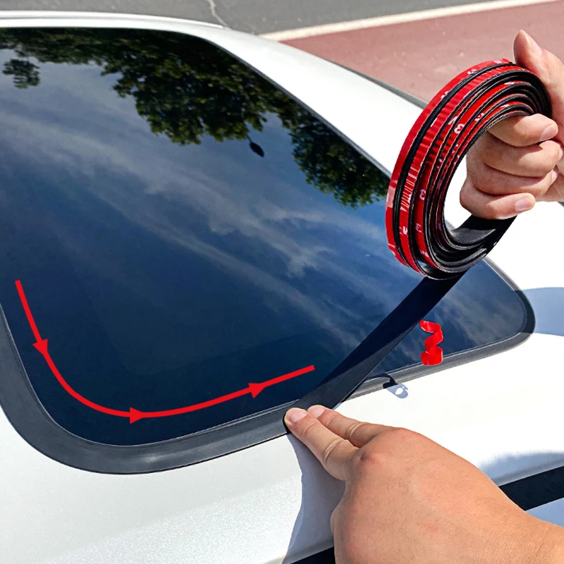 30mm Auto Roof Windshield Rubber Car T-Type Sealing Strip Sealant Protector Window Sound Insulation Tape молдинг лобового стекла