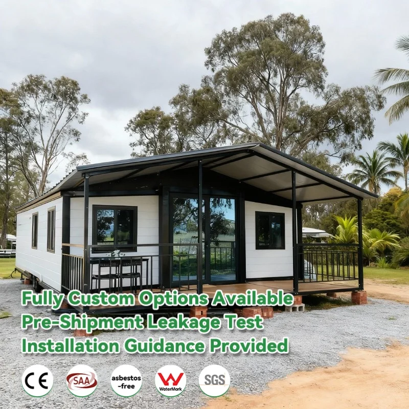 Class 1A Modular Australia Outside Home Container House 20 Feet With Deck Modular Terrace