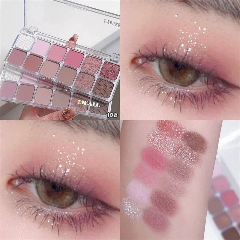 Heallor neue 12 Farben Lidschatten-Palette matt Glitzer Make-up für Frauen Schönheit Gesundheit lang anhaltende Lidschatten-Palette koreanischen Cosm