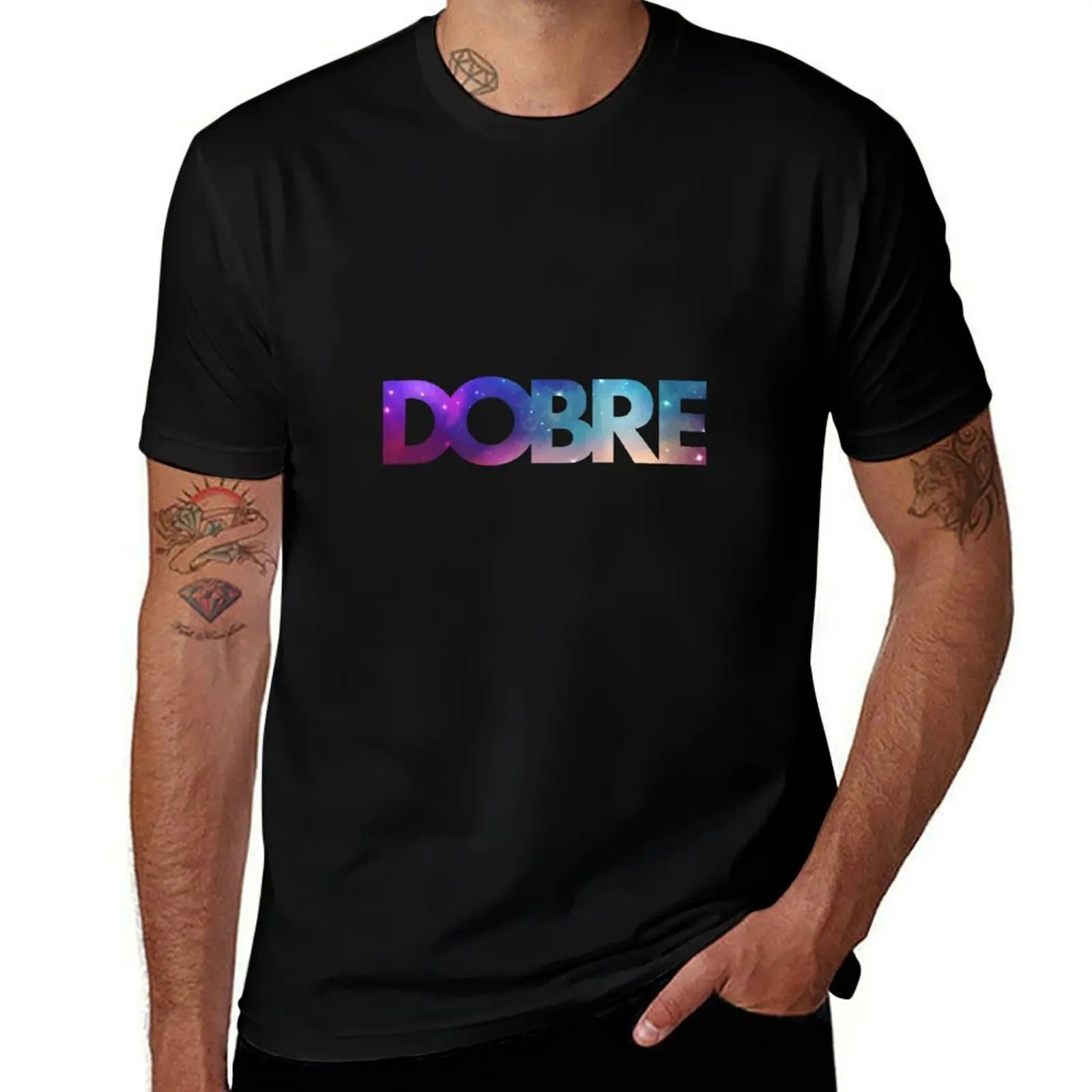 

Футболка Dobre Brothers Galaxy с логотипом Dobre Merch, футболки для мужчин, хлопковые мужские футболки для мужчин, футболка