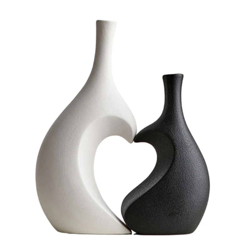 2025 New Unique Ceramic Vases Practical Love Stitching Vases For Dried Flower And Home Decoration Perfect For Art Enthusiasts