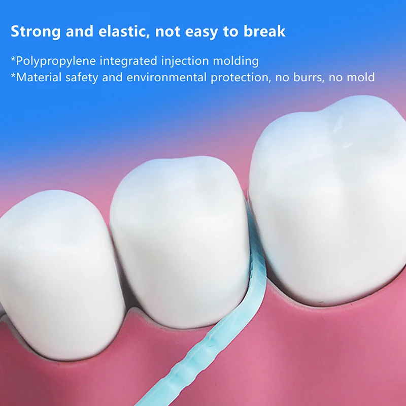 200 PCS Plastic Toothpicks Disposable Household Bulk Interdental Brush Toothpick Line