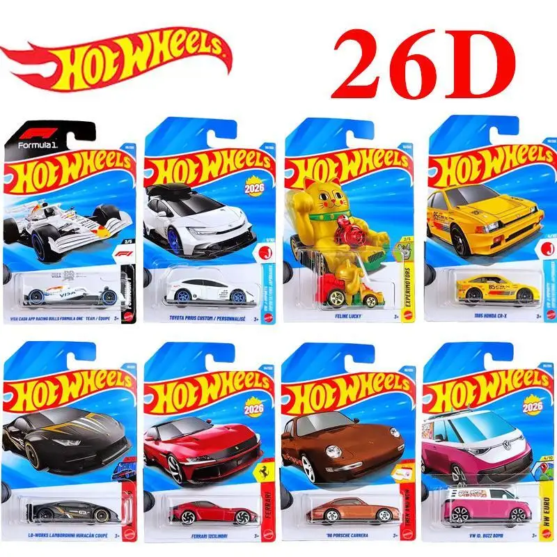 

2026 D оригинальный автомобиль из сплава Hot Wheels F1 Mclaren Ferrari Optimus Prime Bugatti, модель автомобиля, игрушка, украшение для мальчика, коллекционные подарки на день рождения