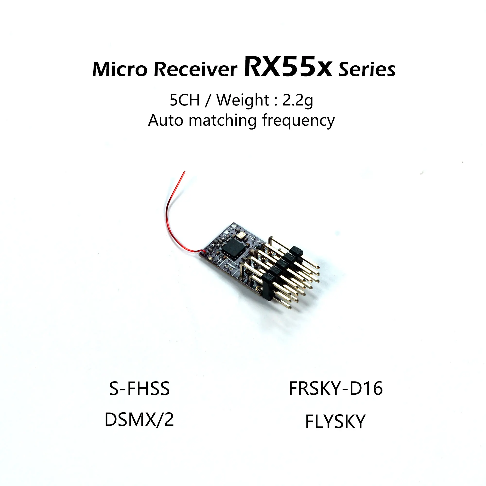 

Микроприемник AEORC RX55x 4,5-8,4 В Mini S-FHSS приемник с функцией телема для передатчика DSMX/2 Frsky-D16 для комплекта радиоуправляемого самолета