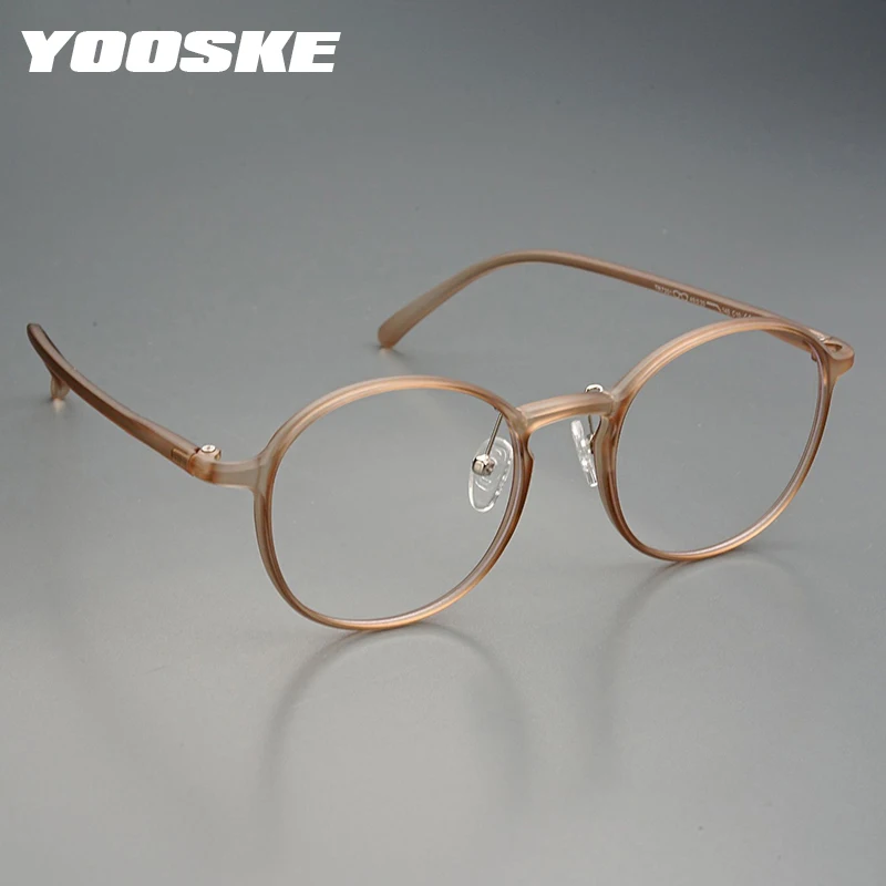 Эллиптическая оправа для очков, сверхлегкая оправа TR90, высокая четкость, анти-синий свет, прозрачные линзы, оптические очки для мужчин и женщин