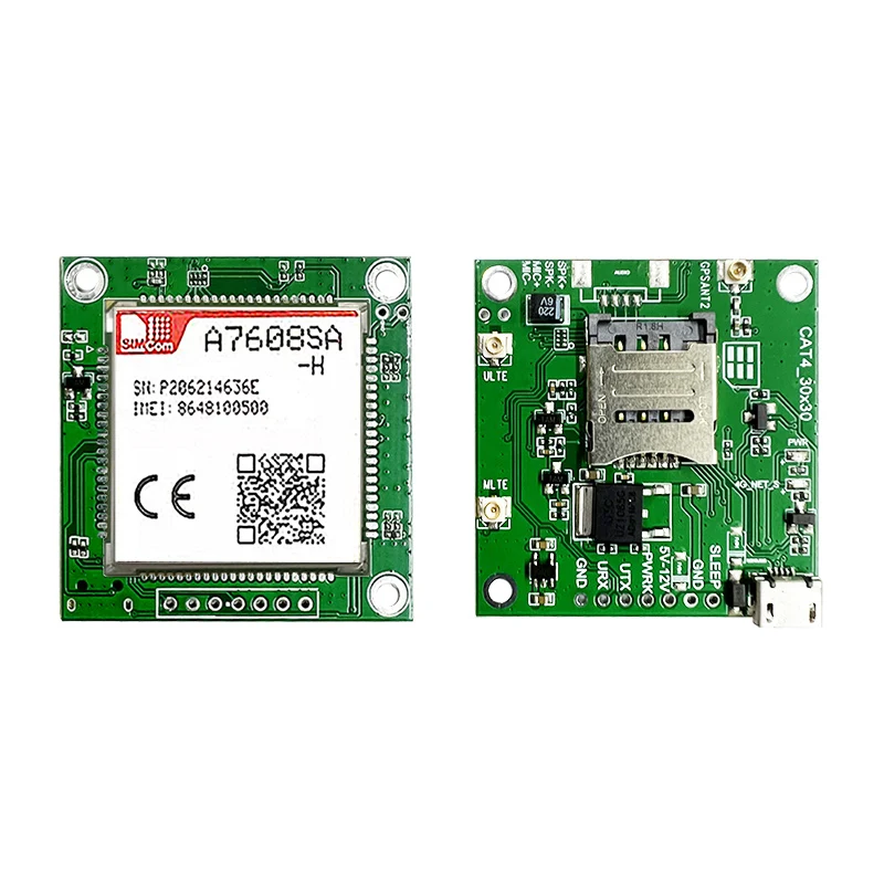 SIMcom LTE CAT4 Core Board A7608SA-H suporrt Datos Voz GNSS Opcional