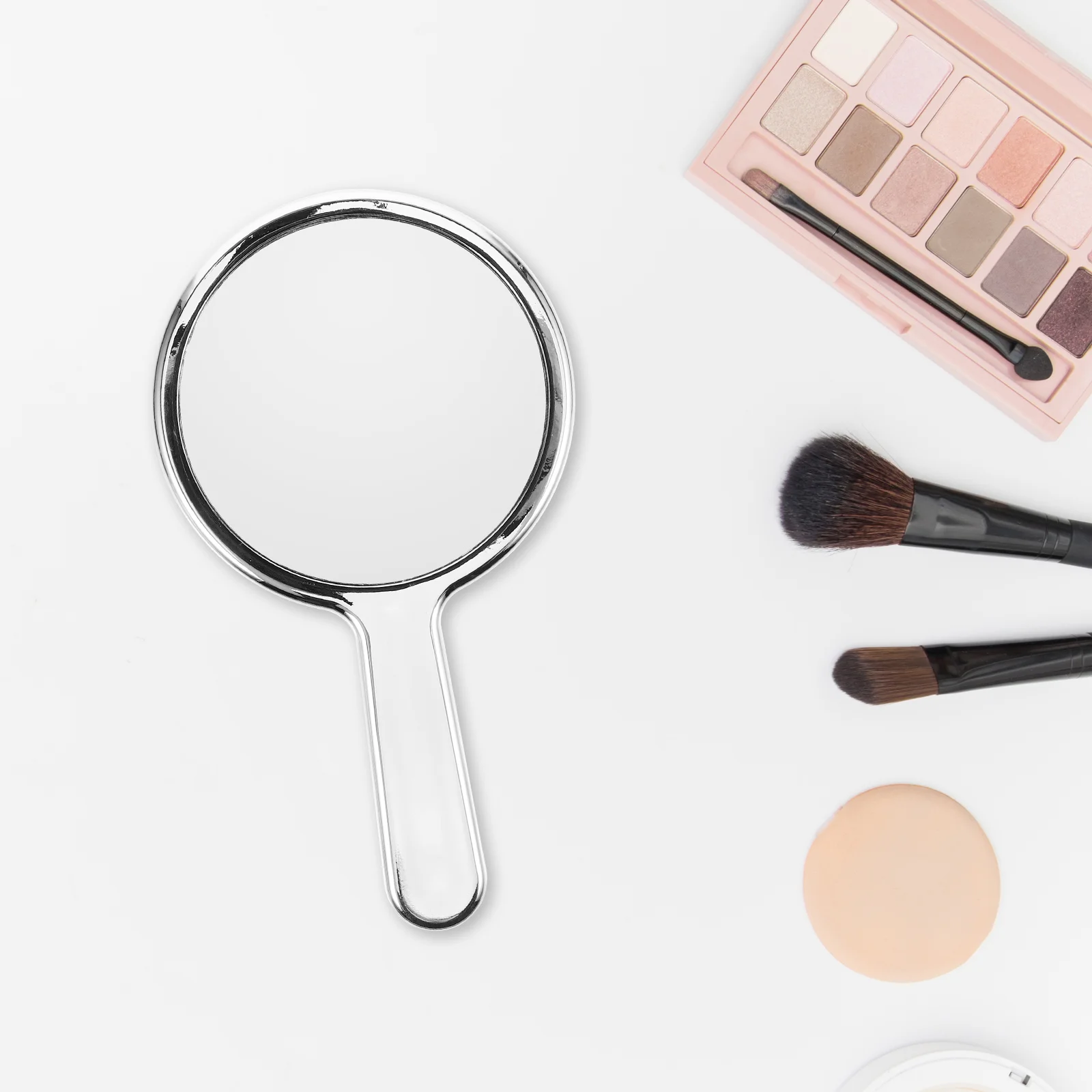 軽量で豪華なミラー ポータブルメイクアップ コンパクトトラベルポケットミラー エレガントな手持ち鏡 便利な鏡