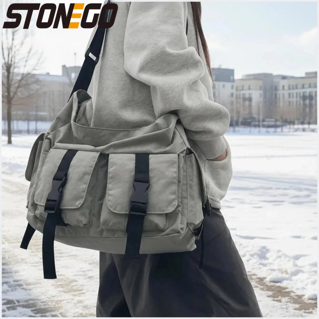 

Fashion Lightweight Compact Crossbody Shoulder Bag for Men Students Commuting Leisure Daily Use