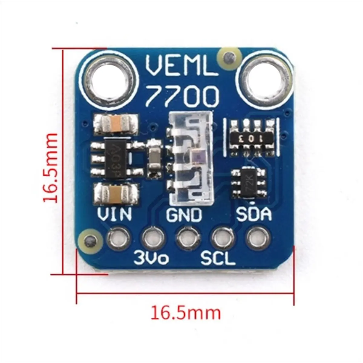 《Factory Direct》2PCS VEML7700 Ambient Light Sensor Module 120k Lux Light Measuring Sensor Board Interface for