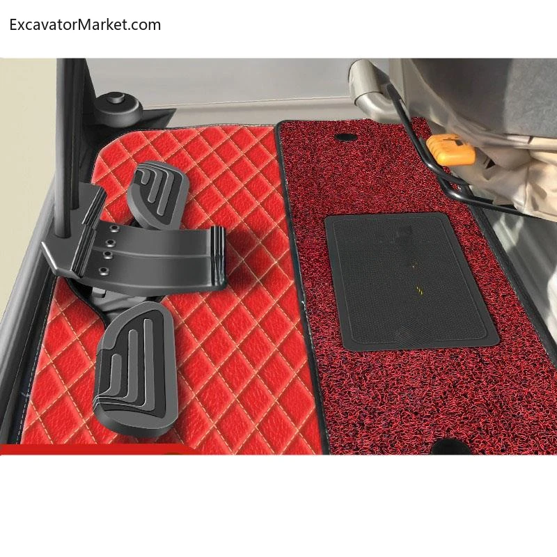 For high quality Excavator Accessories  Volvo EC55 60 210 240 B 120D Excavator feet cab carpet floor glue Footpads