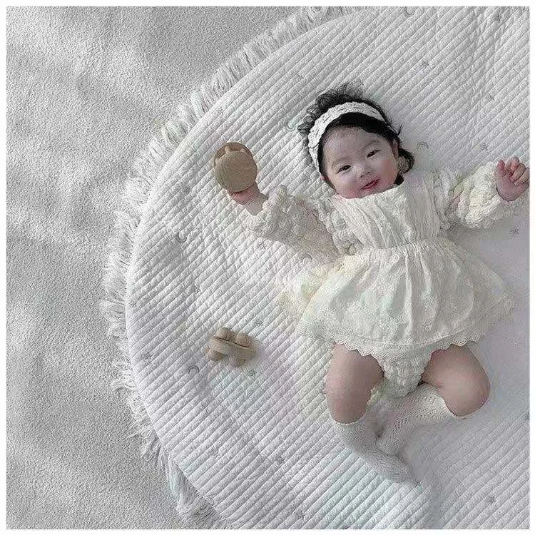 Spring and Autumn Baby Lace Tank Skirt Girls Baby Blouse Dress Fashion Casual Baby Lace Skirt