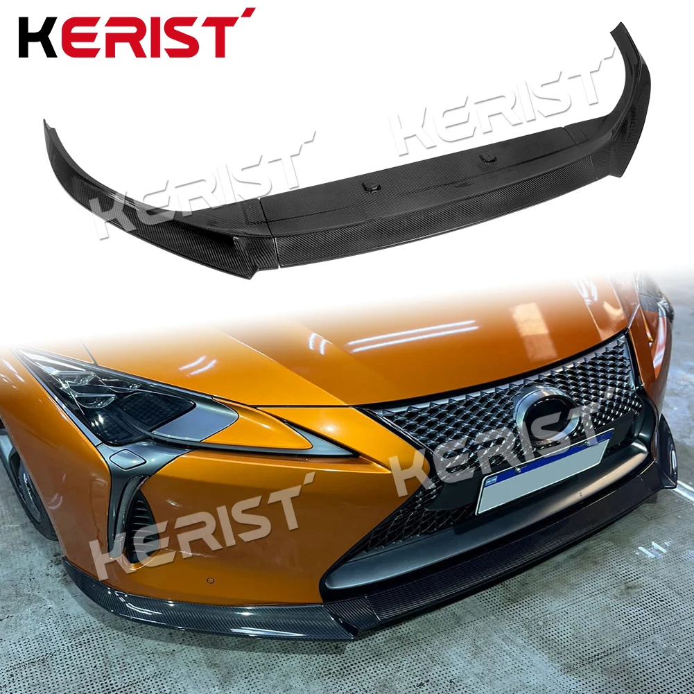 Carbon Fiber Front Lip 3pcs For 2017-2021 Lexus LC500 LC500H VRS V-LC