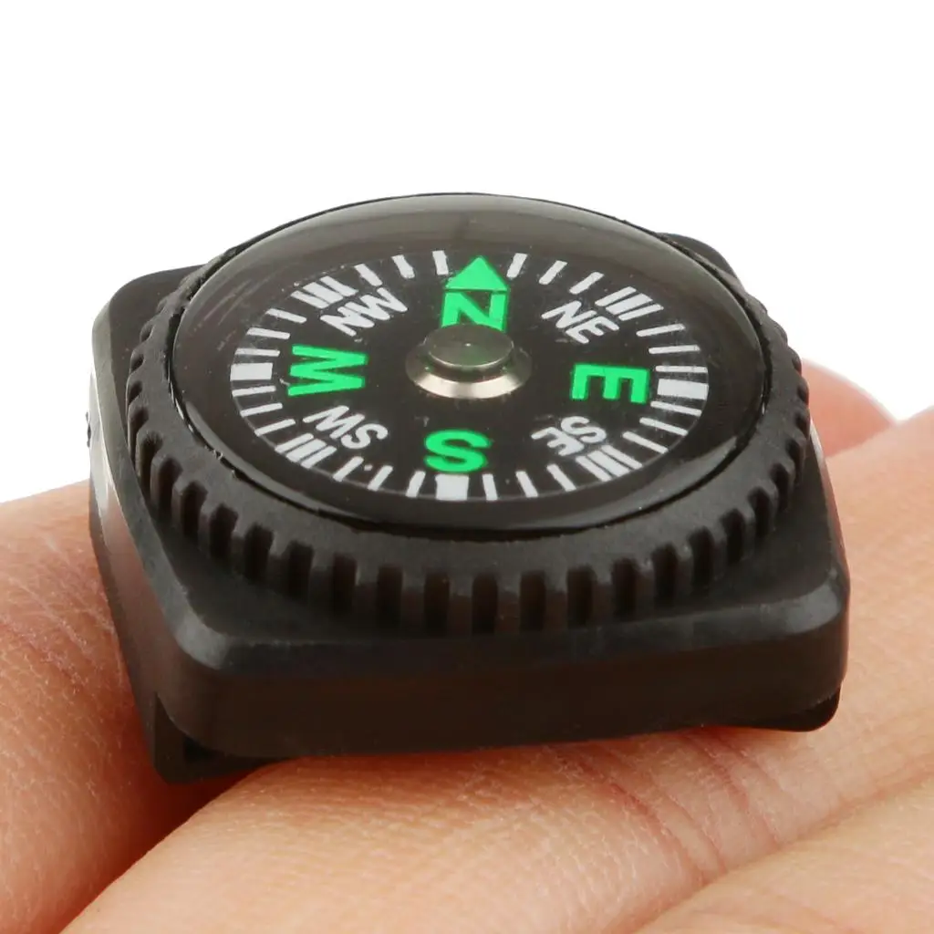High Precision Rubber Compass Waterproof Watchband Wearable Navigation for Hiking Adventure